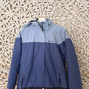 Columbia Two-Tone Light Blue and Navy Jacket